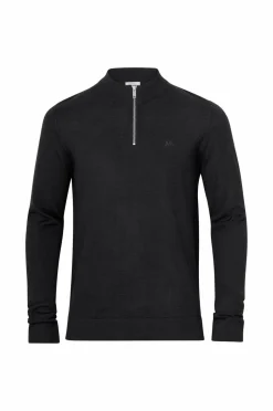 Lindbergh Trøje Half Zip Merino Mock Neck^ Trøjer