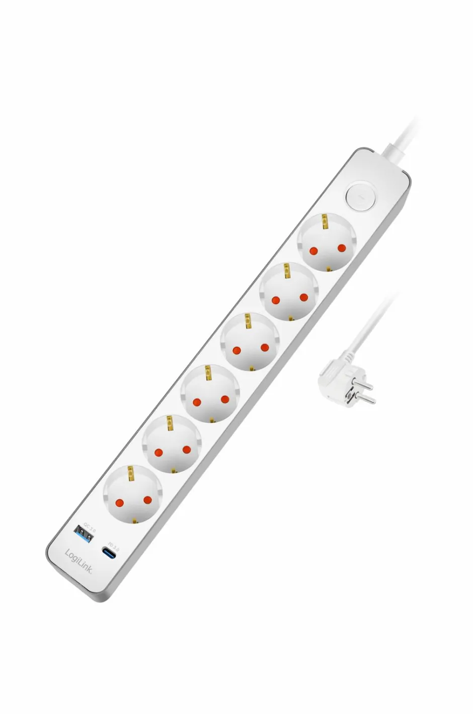 Hot Forlængerledning 6-vejs + USB-A/USB-C Lampetilbehør