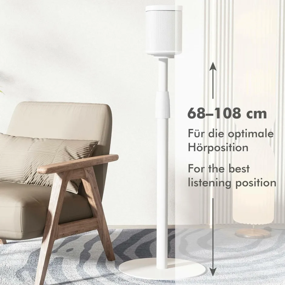 LogiLink Gulvstativ Sonos Era 100 / Era 300 682-1068 mm^ Tv, Lyd & Det Smarte Hjem