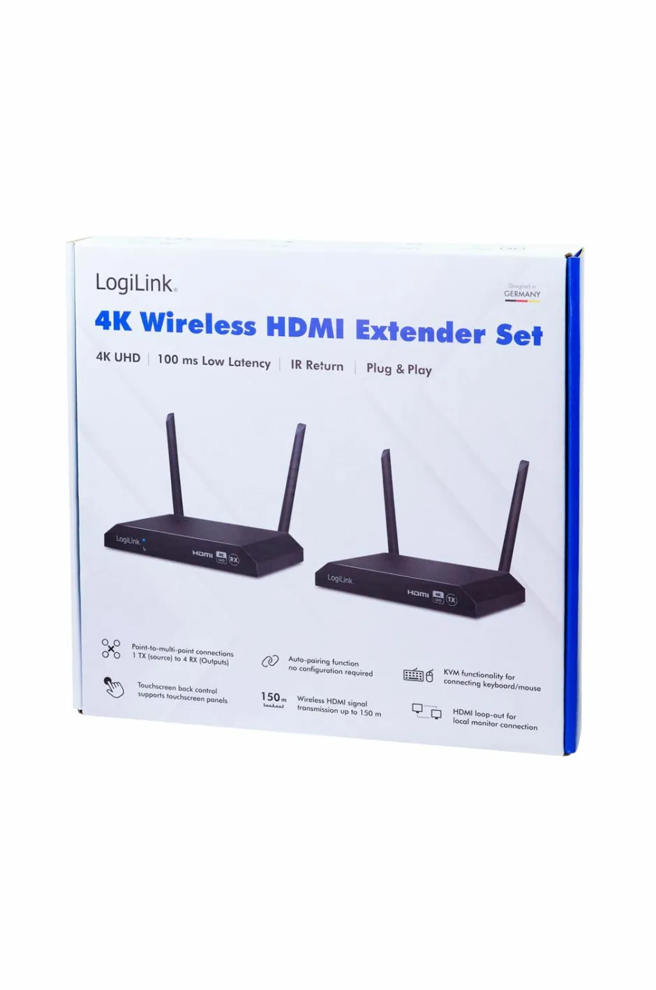 LogiLink Trådløs transmission HDMI KVM 4k 60hz^ Computertilbehør