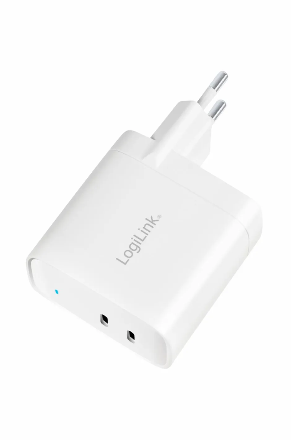 LogiLink USB-oplader 2 x USB-C PD 40W^ Mobiltelefoner, Tablets & Tilbehør