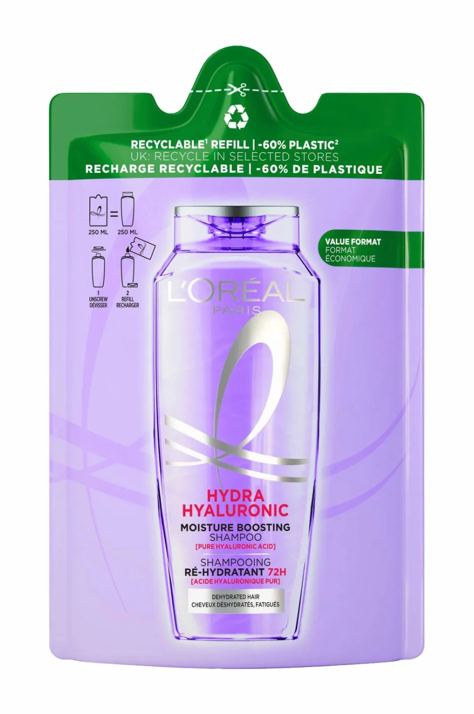 Clearance Elvital Hyaluron Plump Shampoo For Dehydrated Hair Hår|Hår