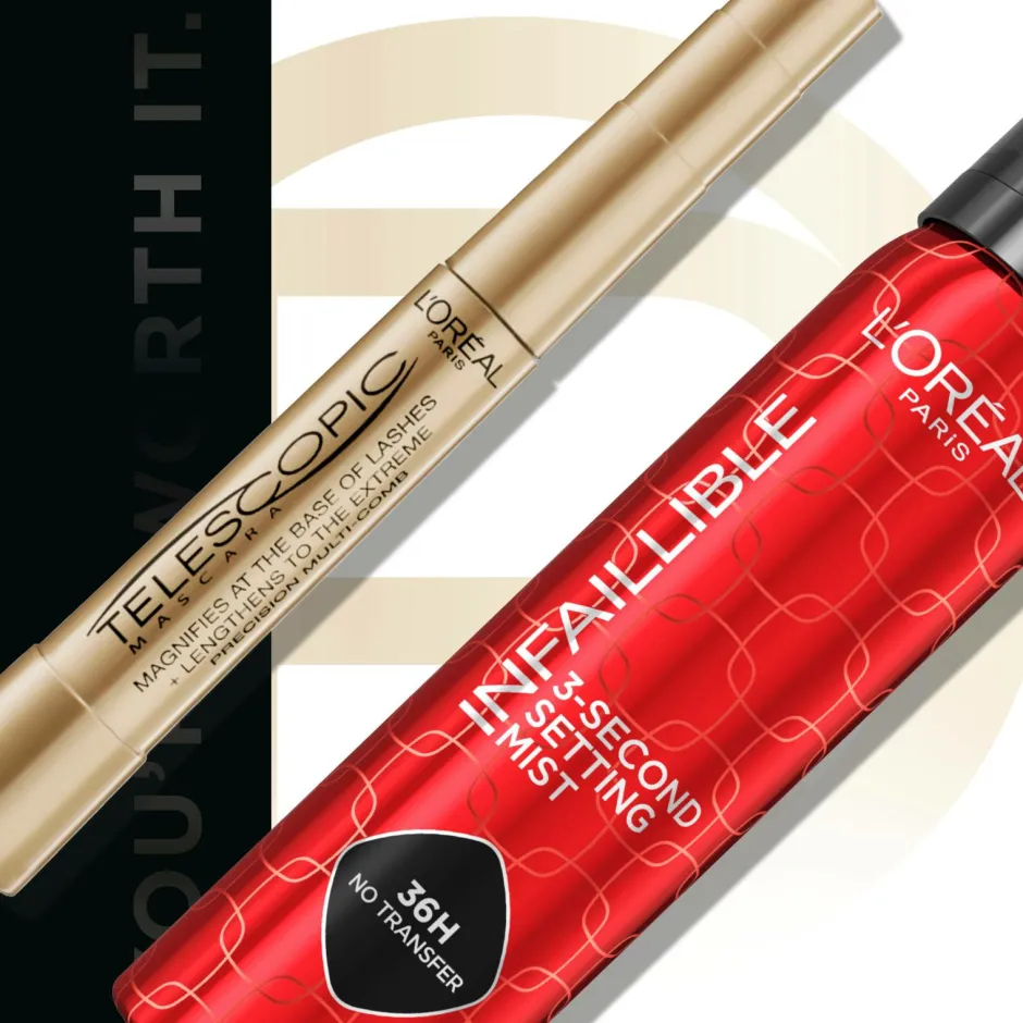 L'Oréal Paris Giftbox The Iconic Duo^ Makeup|Gaveæsker
