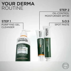 Men Expert Derma Control Purifying Gel Cleanser For Sensitive Skin 260 Ml Ansigtspleje|Ansigtspleje
