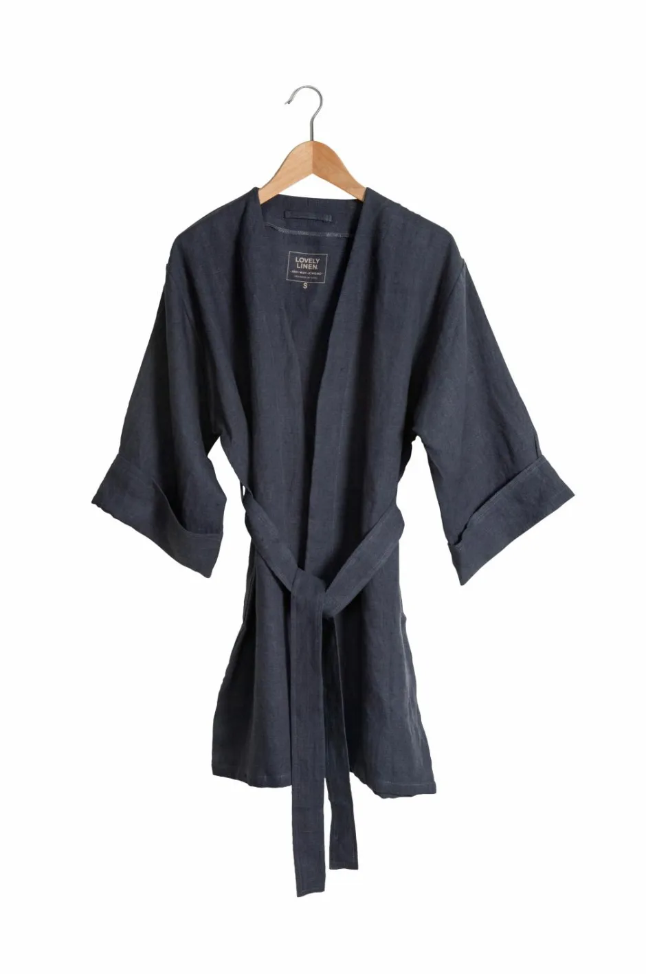 Lovely Linen Kimono Lovely i vasket hør^Dame Loungewear & Homewear