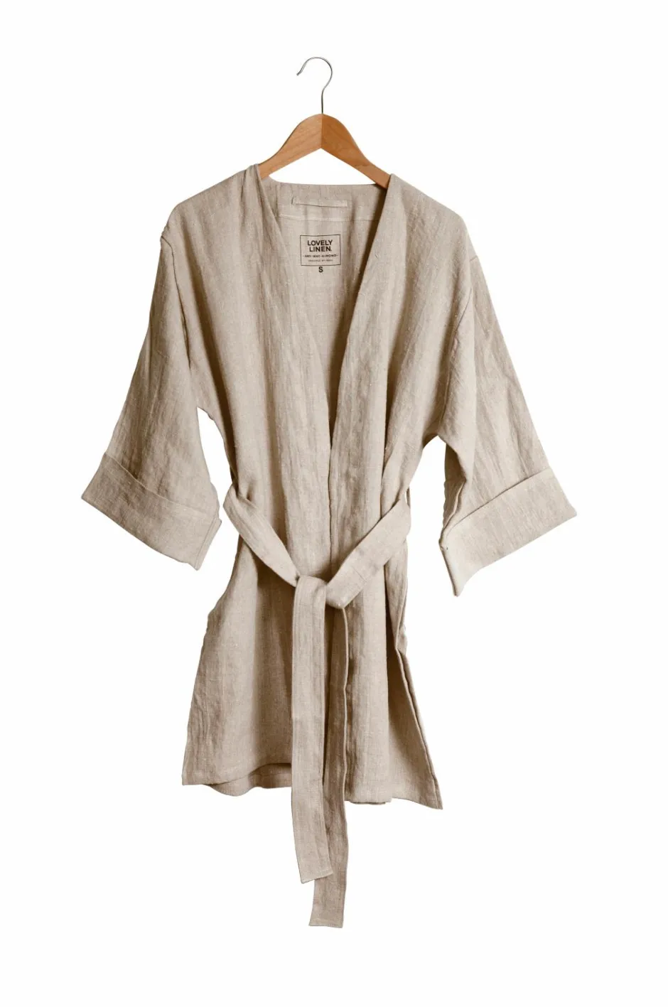 Lovely Linen Kimono Lovely i vasket hør^Dame Loungewear & Homewear