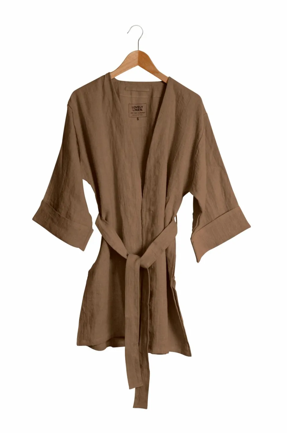 Sale Kimono Lovely Long i vasket hør Dame Loungewear & Homewear