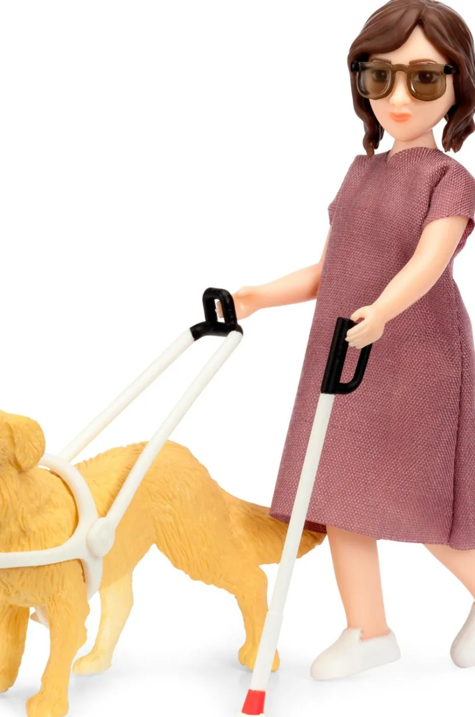 Lundby Dukke med blind stok og hund^Børn Dukker, Figurer & Tøjdyr