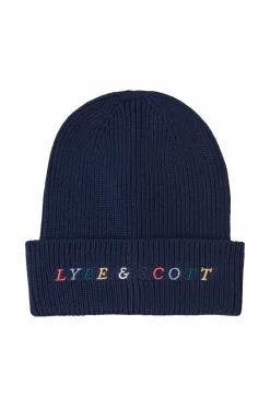 Outlet Hue Multi Colour Embroidery Beanie Børn Huer