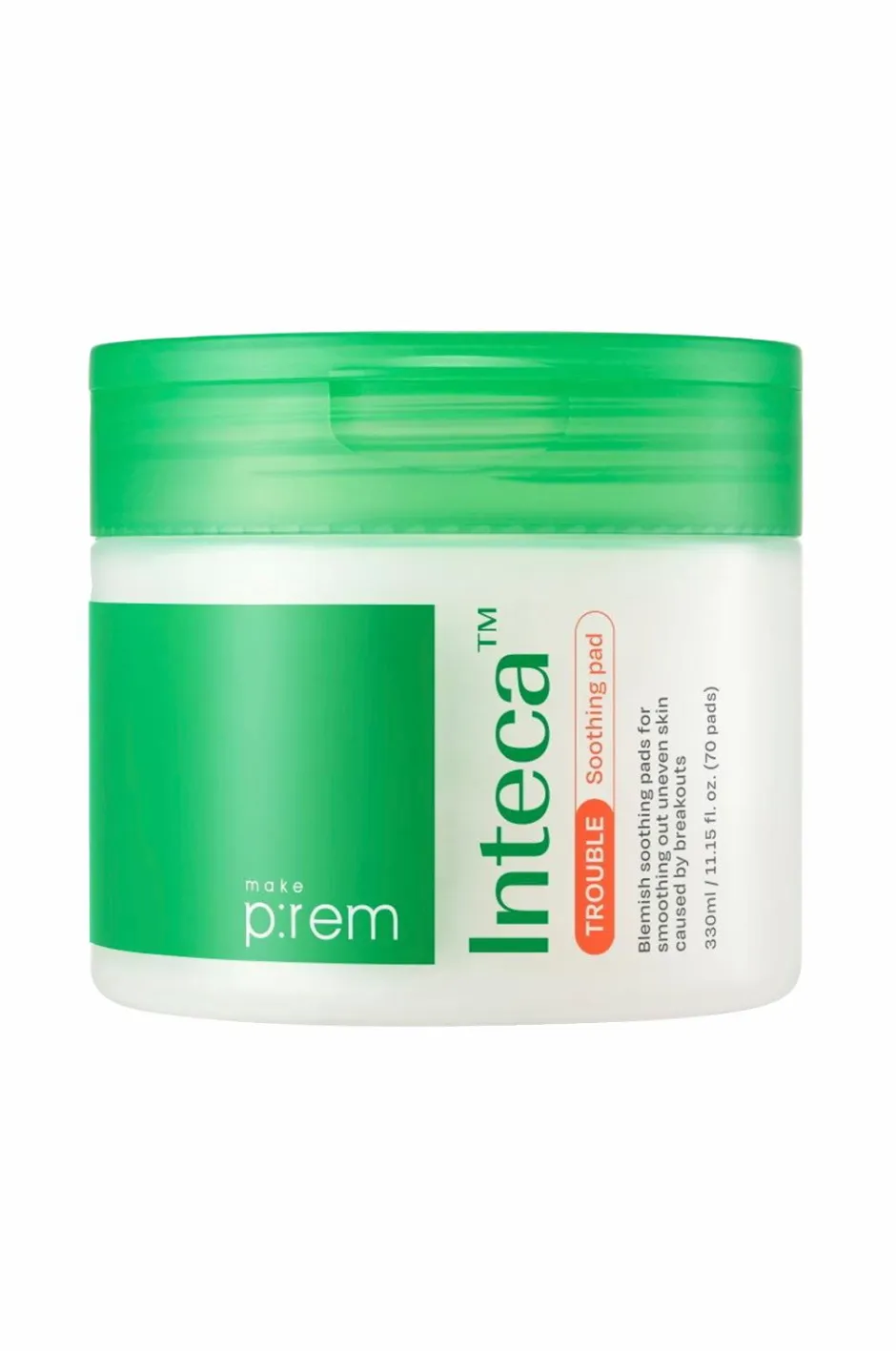 INTECA™ Trouble Soothing Pads 330Ml/70Pads Ansigtspleje|Ansigtspleje