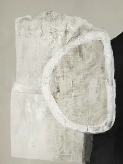 Malerifabrikken Design Painting / White Stone / 90x120 Cm / Sort ramme^ Posters & Billeder