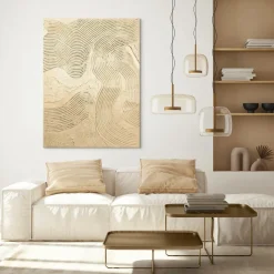 Malerifabrikken Design Maleri / Metallic Champagne / 90x120 Cm^ Posters & Billeder