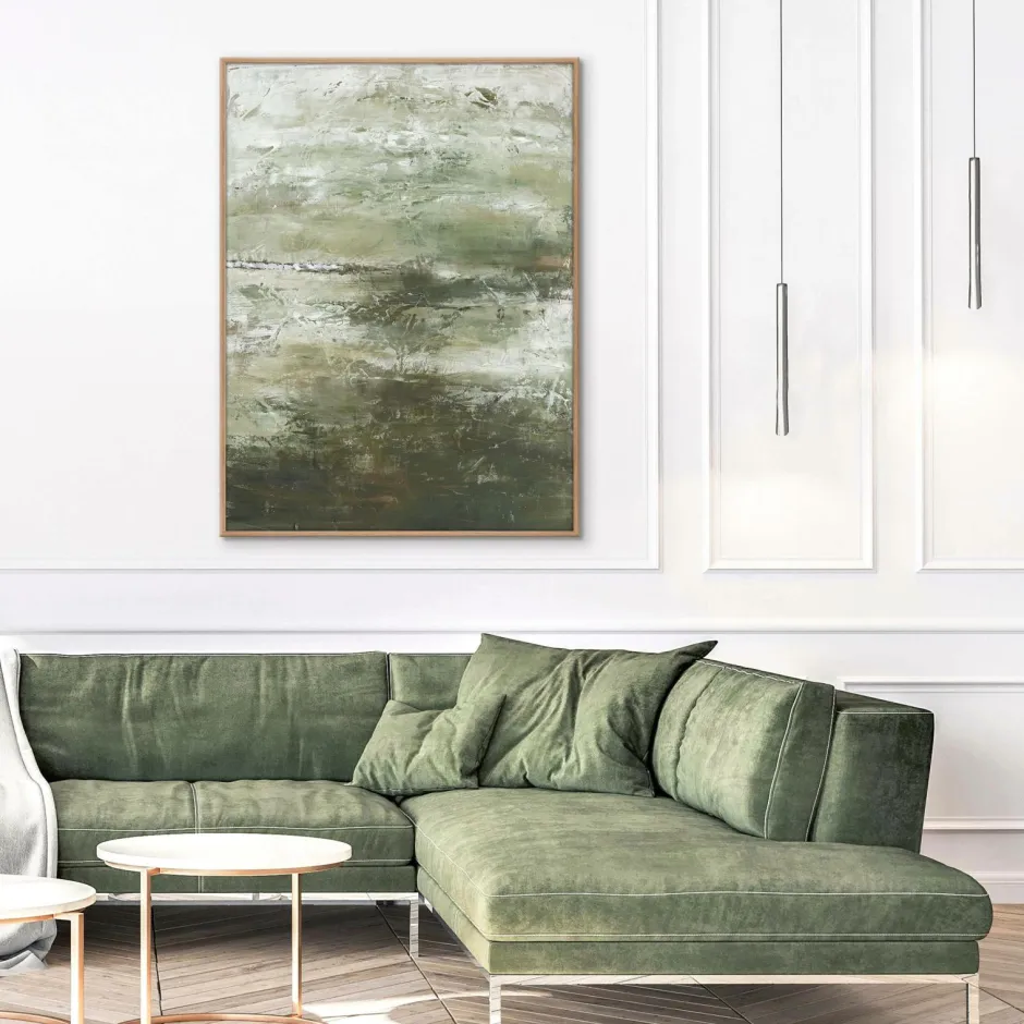 Outlet Design Painting / For Life / 90x120 Cm / Egetræsramme Posters & Billeder