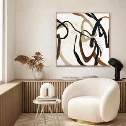 Malerifabrikken Design Painting / Once Again / 100x100 Cm / Egetræsramme^ Posters & Billeder