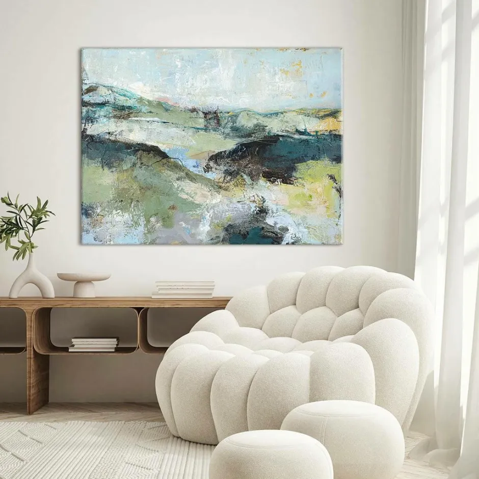 Online Mountain / Blandet maleri / 120 X 90 cm Posters & Billeder