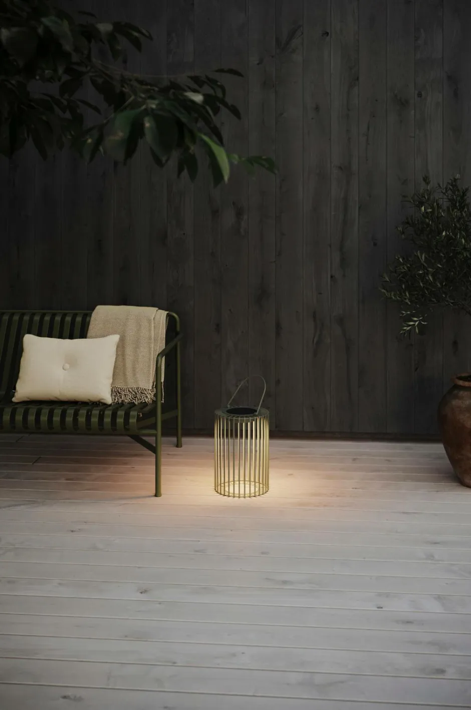 Markslöjd Lanterne med solceller Cavia^ Udendørsbelysning