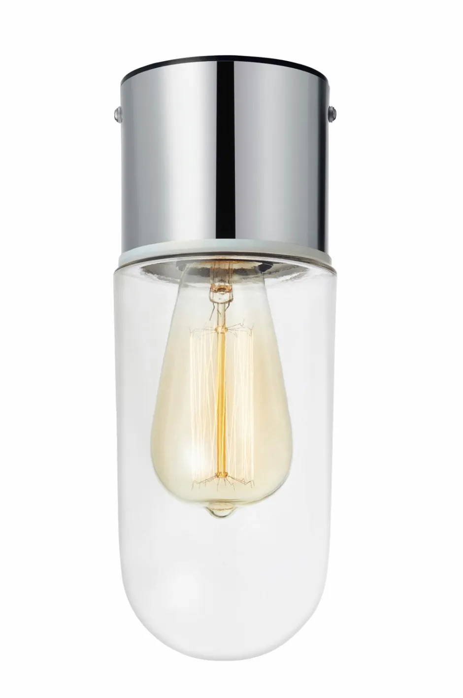 Loftlampe ZEN, krom Badeværelsesbelysning