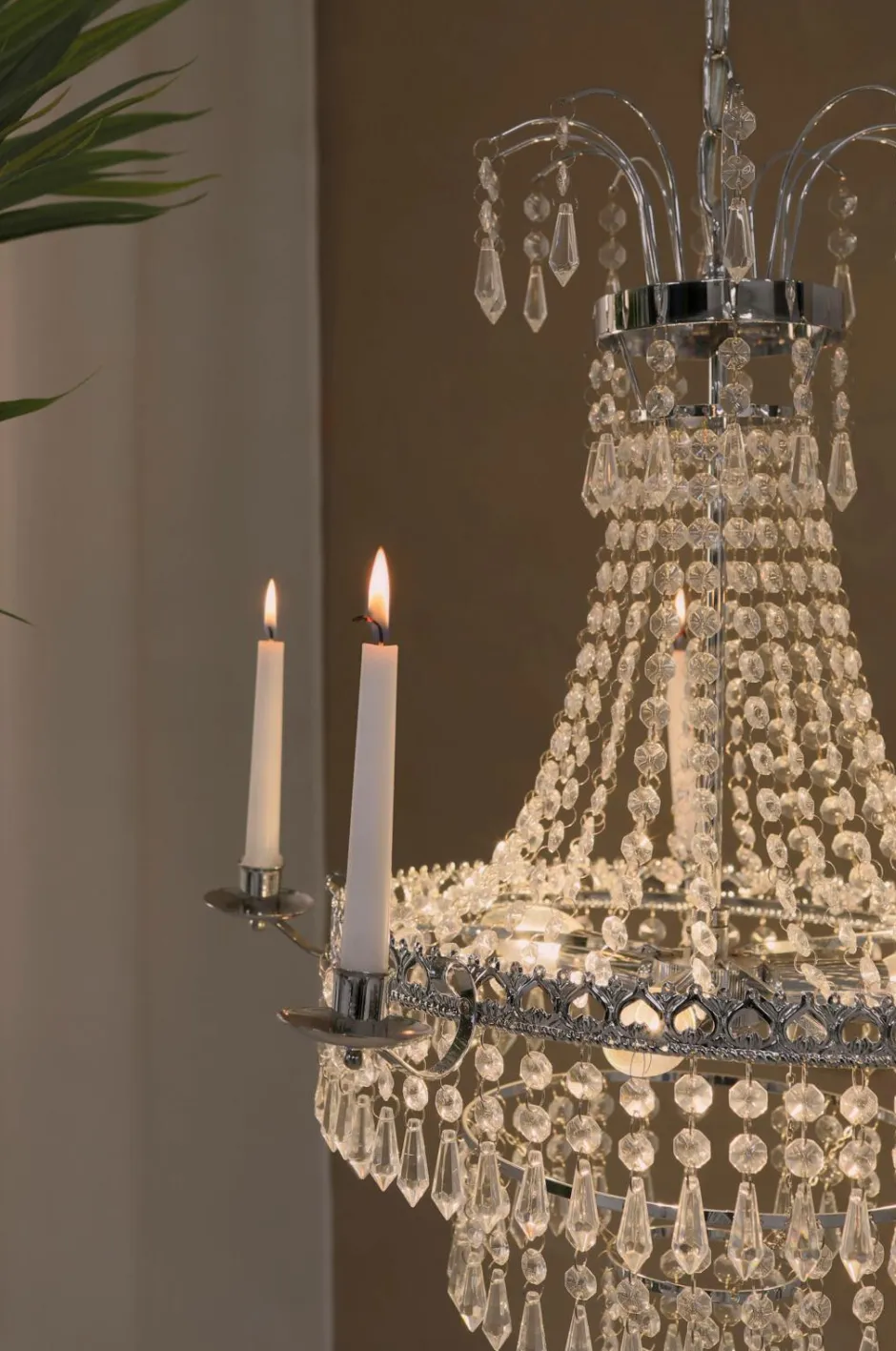 Discount MARIELUND Lysekrone 3L /MC Krystallysekroner