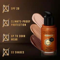 Online All Day Flawless 3in1 Foundation Ansigt