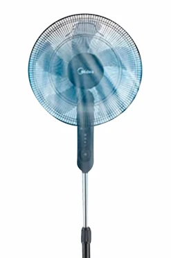 Midea Gulvvifte 3 hastigheder og fjernbetjening, sort^ Husholdningselektronik