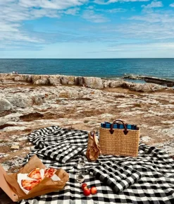 Midnatt Sengetæppe Gingham^ Sengetæpper