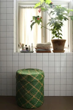 Outlet Bliss Check Kurv med låg L Badeværelsestilbehør|Kurve
