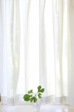 Cafégardin Grace dobbelt bredde Gardinlængder Med Løbegang