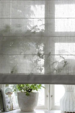 Mimou Liftgardin Ellie halvlærred 220 cm høj^ Foldegardiner