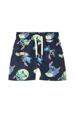 Outlet Badebukser nmmMic Stitch Long Swimshorts Wdi Børn Badetøj