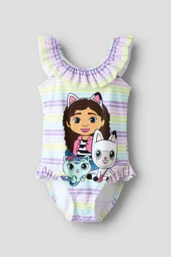 Best Badedragt nmfMelisa Gabby Swimsuit Sky Børn Badetøj