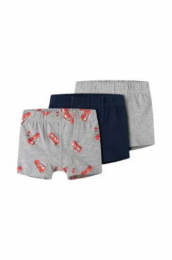Boksershorts nmmTights Grey Firetruck 3-pak Børn Undertøj