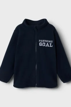 Outlet Fleecetrøje nmmJohan Paw Fleece W Zip Cplg Børn Trøjer & Cardigans