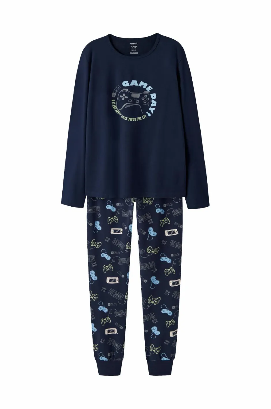 Pyjamassæt nkmNightset Navy Gamer Børn Nattøj & Homewear