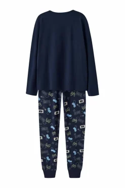 Pyjamassæt nkmNightset Navy Gamer Børn Nattøj & Homewear