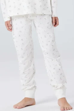 Pyjamassæt nkfNightset Flowern Børn Nattøj & Homewear