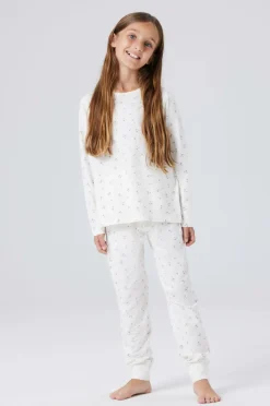 Pyjamassæt nkfNightset Flowern Børn Nattøj & Homewear