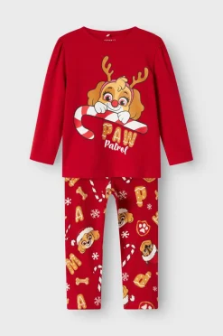 Pyjamassæt nmfSarba Paw LS Børn Nattøj & Homewear