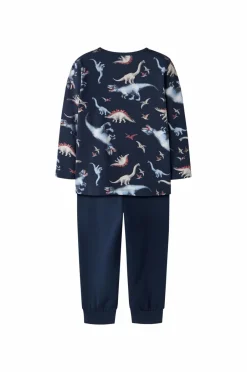 Name it Pyjamassæt nmmNightset Navy Dino^Børn Nattøj & Homewear