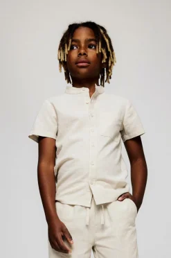 Skjorte nkmFalinnen SS Shirt Børn Skjorter