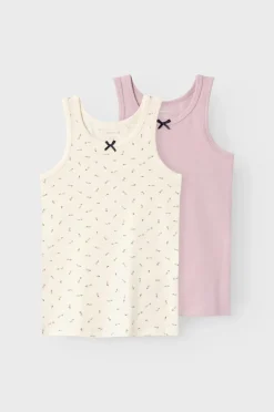 Best Tanktop nmfTank Floral N 2-pak Børn Toppe & T-Shirts