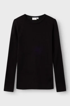 Online Termisk top nknWax Wool Rib LS Børn Undertøj