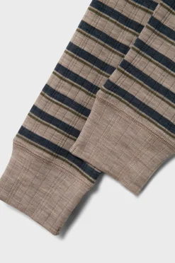Name it Termounderbukser nkmWang Wool Needle Longjohn Stripe^Børn Undertøj