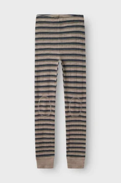 Name it Termounderbukser nkmWang Wool Needle Longjohn Stripe^Børn Undertøj