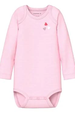 Name it baby Bodyer NbfBodyLS Heart 3-pak^Børn Bodies
