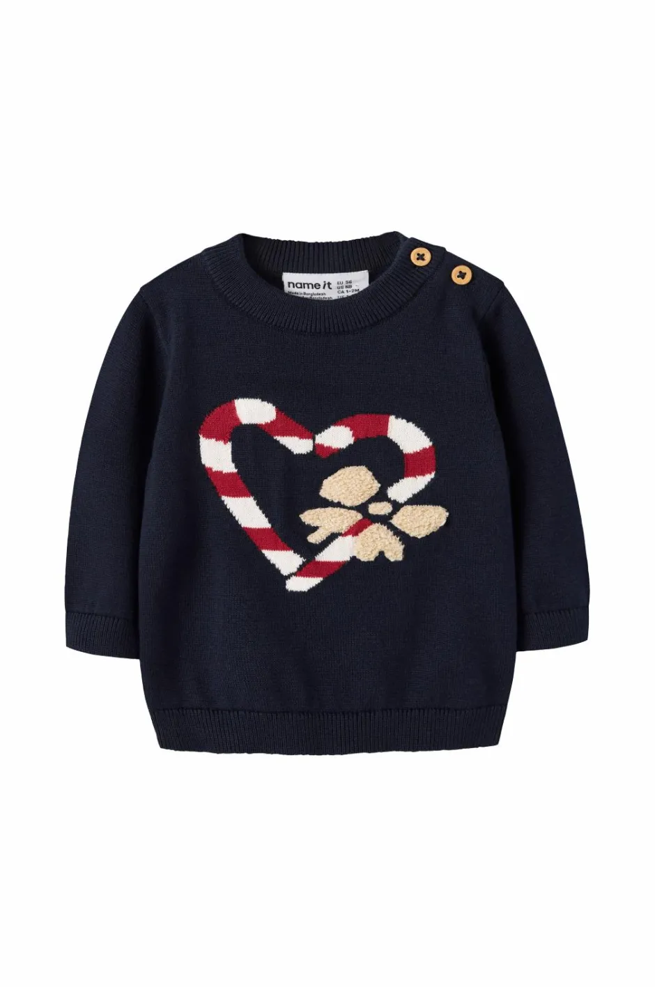 New baby Pullover nbfReamo LS Knit Børn Trøjer