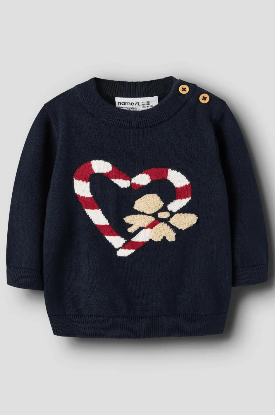 New baby Pullover nbfReamo LS Knit Børn Trøjer