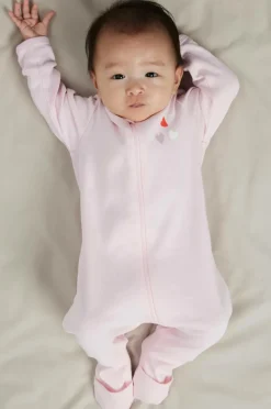 baby Pyjamasoverall nbfNightsuit Zip FF Car. Heart N 2-pak Børn Nattøj & Homewear