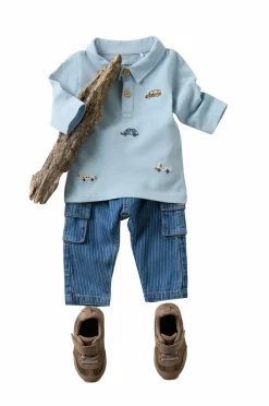 Outlet baby T-shirt nbmDexter LS Polo Top Børn Toppe & T-Shirts