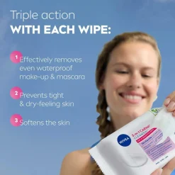 Nivea Ansigtsservietter Gentle Cleansing Wipes 25 stk.^ Ansigtspleje