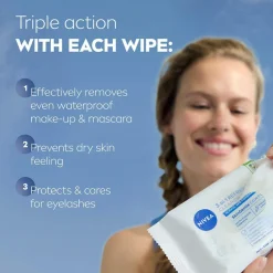 Nivea Ansigtsservietter Refreshing Cleansing Wipes 25 stk.^ Ansigtspleje